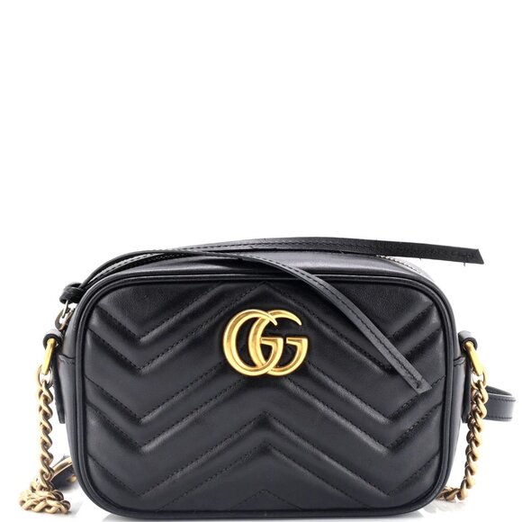 Gucci GG Marmont Shoulder Bag Matelasse Leather Mini reb-820-091725 - Picture 1 of 7